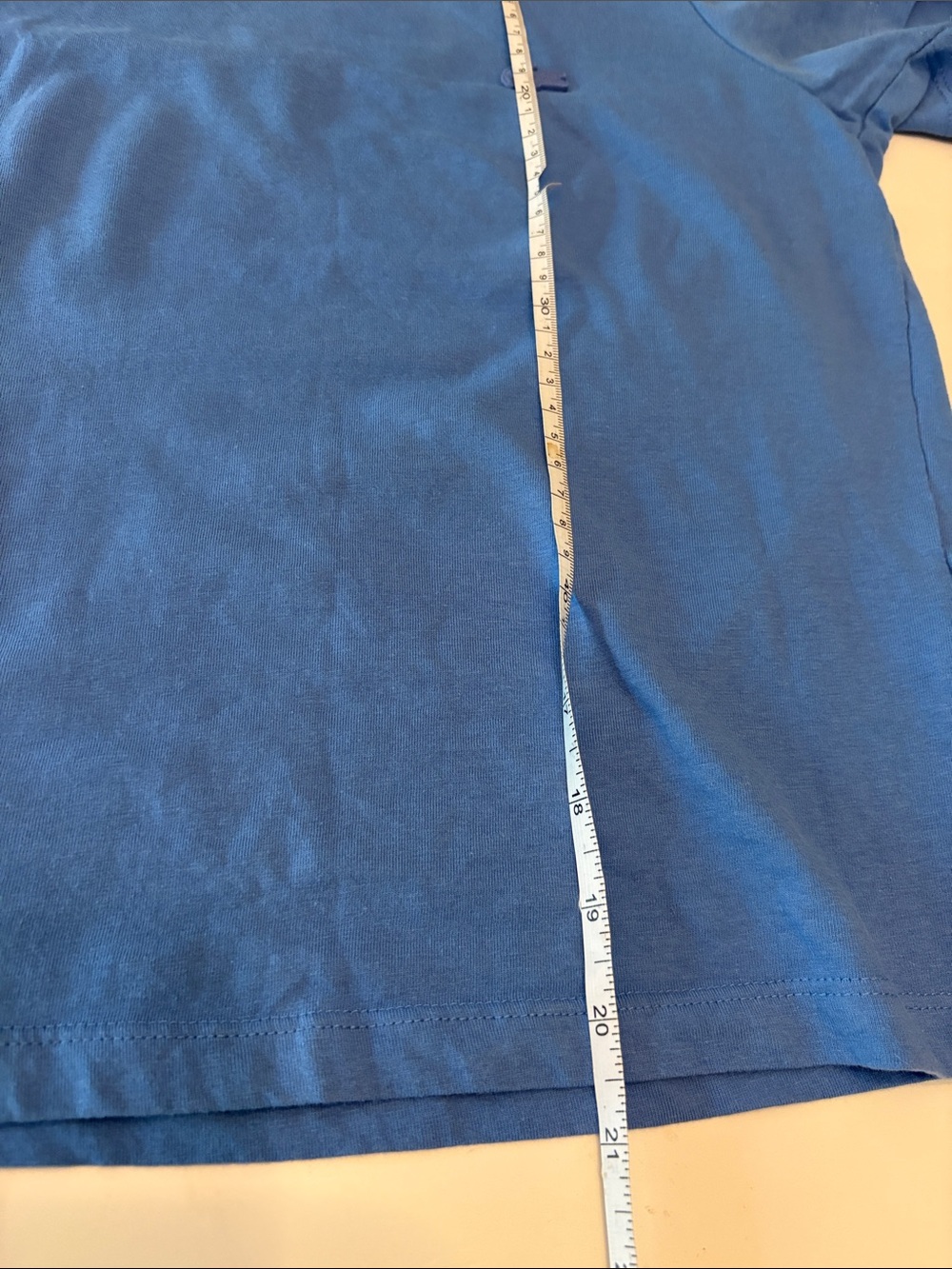 Lacoste ladies blue cotton t size 36 (XS/S) - Picture 7 of 8